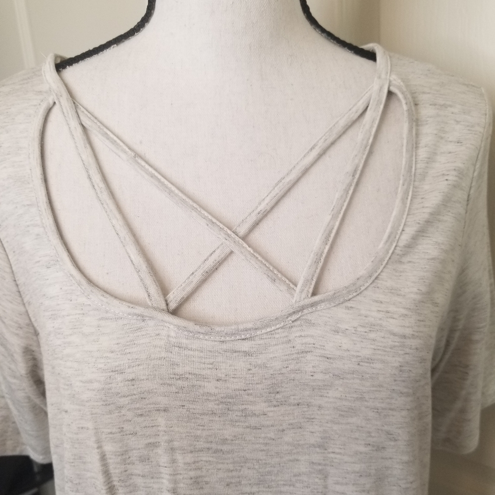Gilli Off-White Short Sleeve Scoopneck Jersey Shirt - Picture 3 of 6